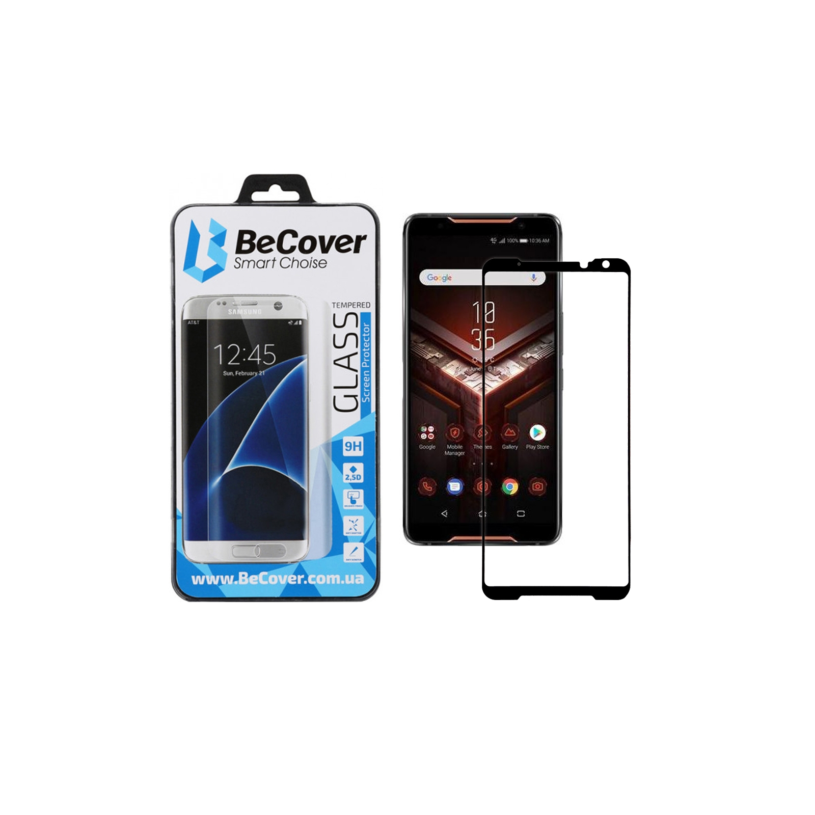 Стекло защитное BeCover ASUS ROG Phone 2 Black (704555)