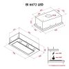 Витяжка кухонна Perfelli BI 6672 WH LED зображення 11