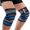 Бинт для спорта Power System Knee Wraps PS-3700 Blue/Black (PS-3700_Blue-Black) изображение 3