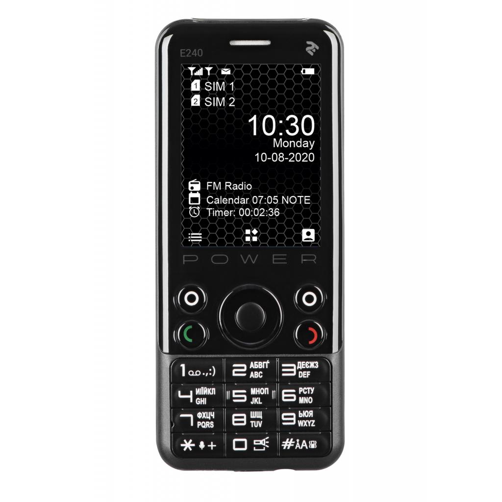 Мобільний телефон 2E E240 POWER Black (680576170088) зображення 2