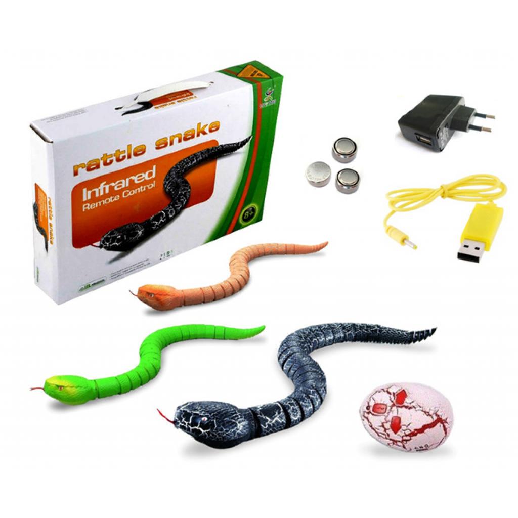 Радиоуправляемая игрушка ZF Змея с пультом управления ZF Rattle snake (черная) (LY-9909A) изображение 6