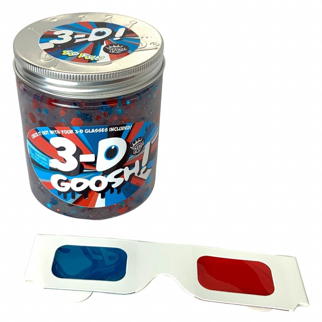 Набор для творчества Comp Kings Лизун с 3D эффектом Slime 3-D Goosh с очками 425 г (300115-1)