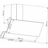 Витяжка кухонна Eleyus LUNA 1200 LED 90 BL зображення 8