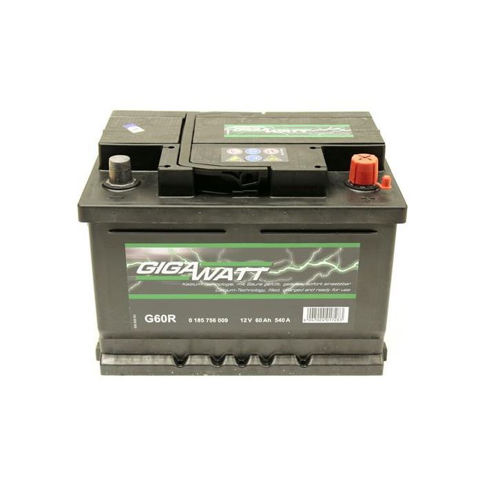 Акумулятор автомобільний GigaWatt 60А (0185756009)