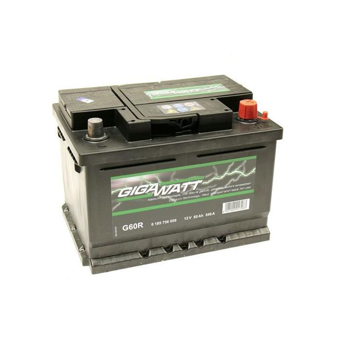 Акумулятор автомобільний GigaWatt 60А (0185756009) зображення 3
