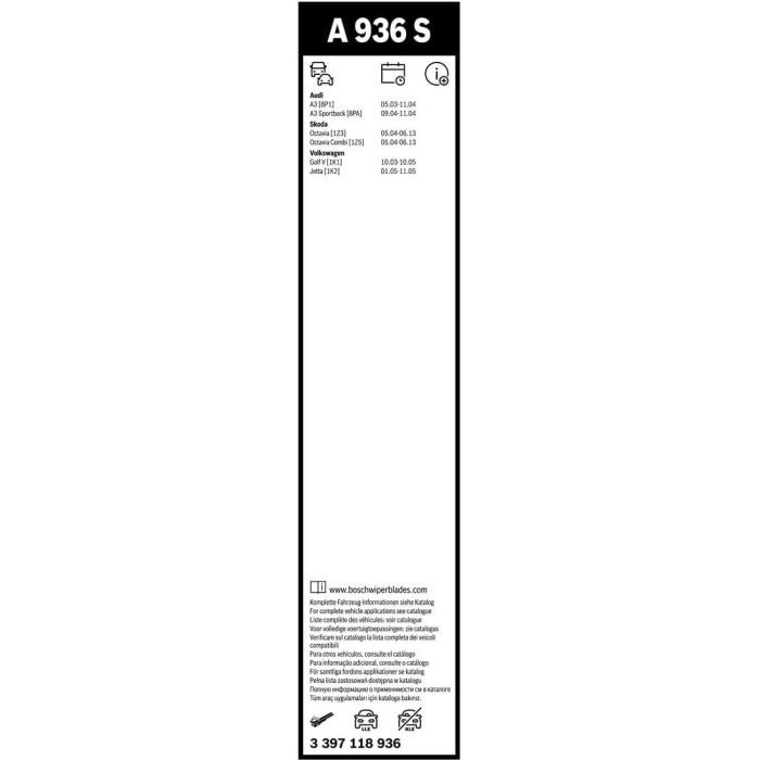 Щетка стеклоочистителя Bosch 3 397 118 936 изображение 6