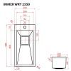 Мойка кухонная Weilor IMMER WRT 2550 изображение 6