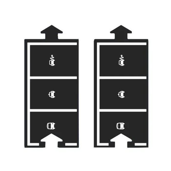 Игровой набор Waytoplay дополнительных элементов Парковка 2 дорожные части (064) изображение 2