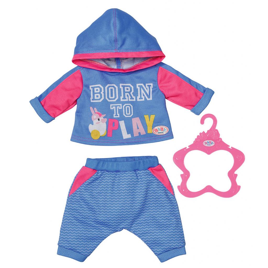 Аксессуар к кукле Zapf Набор одежды Baby Born Спортивный костюм для бега Голубой (830109-2) изображение 2