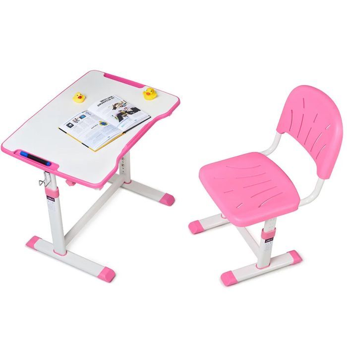 Парта со стулом FunDesk Olea Pink (516042) изображение 8