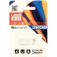 USB флеш накопитель Mibrand 32GB Сhameleon Silver USB 2.0 (MI2.0/CH32U6S) изображение 2