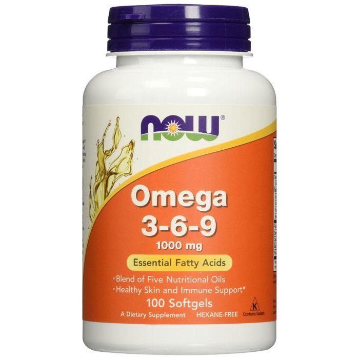 Жирні кислоти Now Foods Омега 3-6-9 1000мг, 100 желатинових капсул (NF1835)