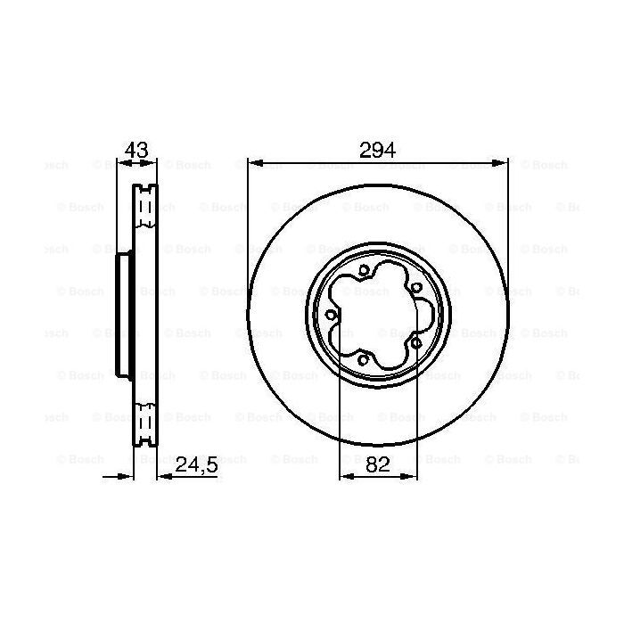 Тормозной диск Bosch 0 986 478 303 изображение 5