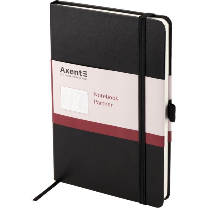 Блокнот Axent Partner Grand, 210х295, 100 л, клет, черный (8203-01-A) изображение 2
