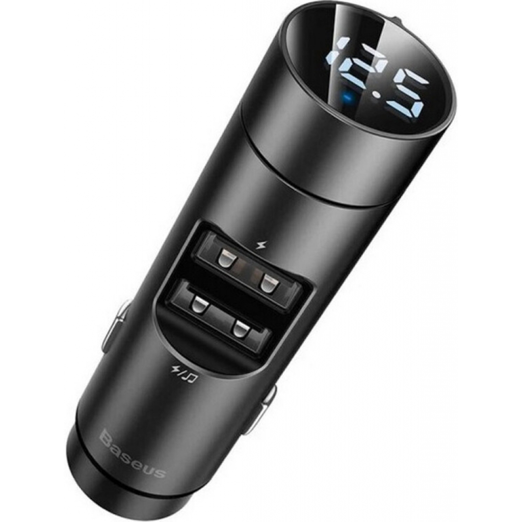 FM модулятор Baseus Energy Column MP3 Charger Dark grey (CCNLZ-0G) зображення 2