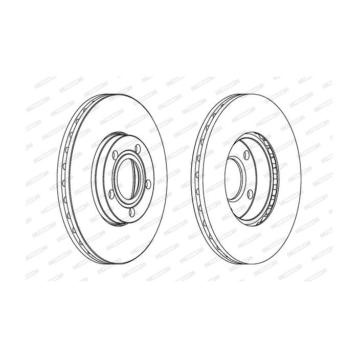 Тормозной диск FERODO DDF1014