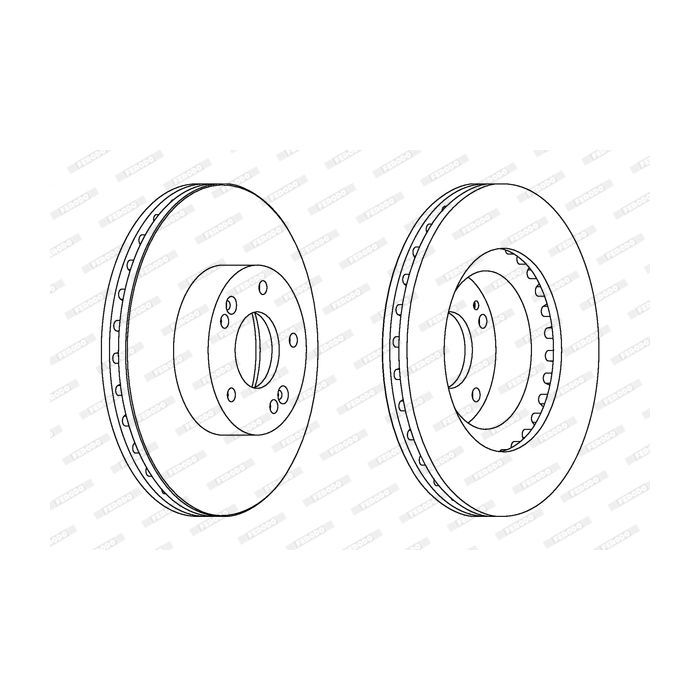 Тормозной диск FERODO DDF1630