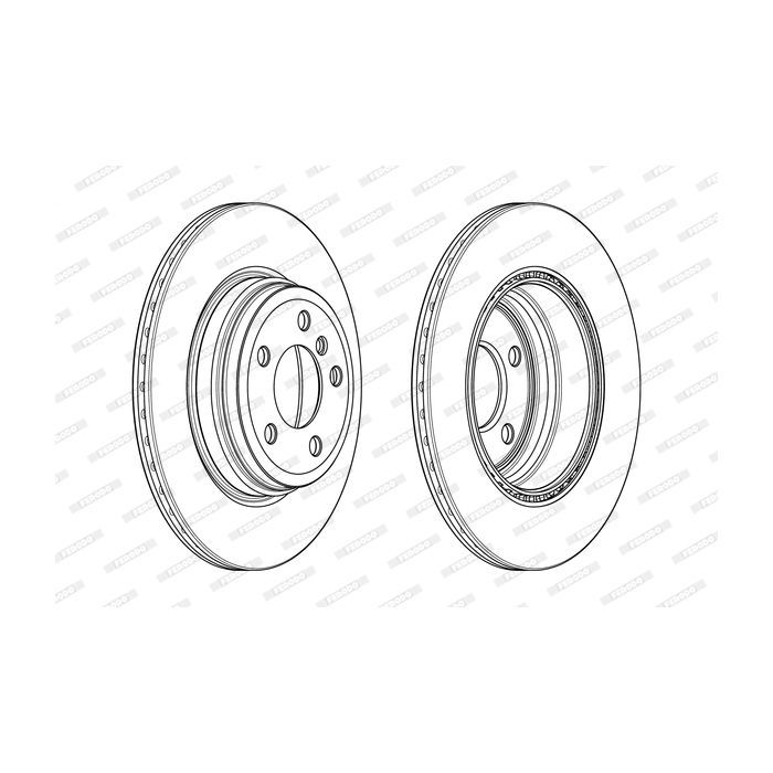 Тормозной диск FERODO DDF2404C