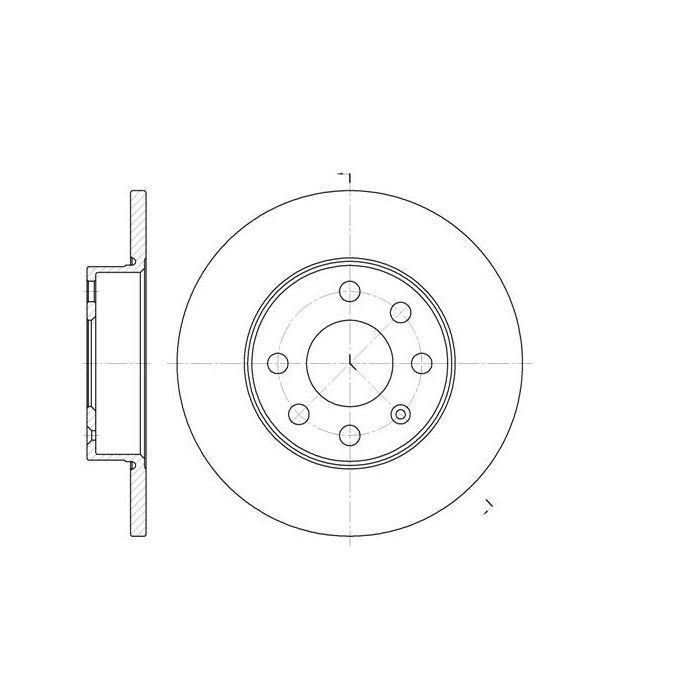 Тормозной диск REMSA 6664.00
