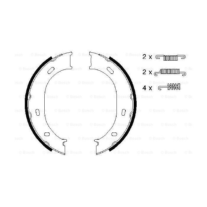 Гальмівні колодки Bosch 0 986 487 610 зображення 5