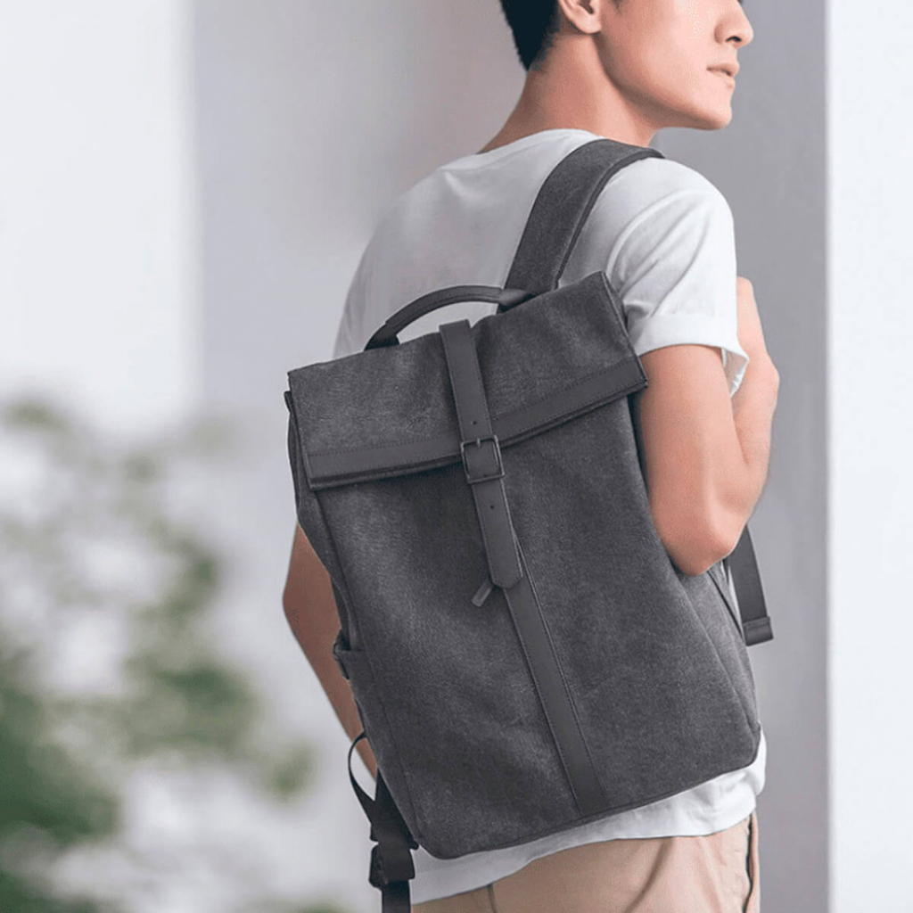 Рюкзак для ноутбука Xiaomi 15.6" RunMi 90 GRINDER Oxford Backpack Black (6971732584936) изображение 5