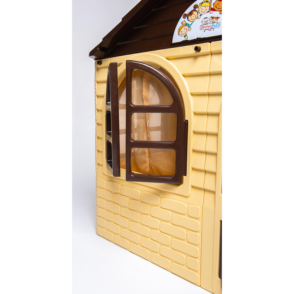 Ігровий будиночок Active Baby бежево-коричневий (01-02550/0202) зображення 3