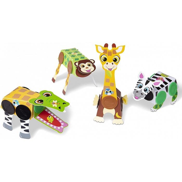 Набор для творчества Melissa&Doug Веселые животные Сафари (MD30190) изображение 3