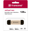 USB флеш накопитель Transcend 128GB JetFlash 930 Gold-Black USB 3.2/Type-C (TS128GJF930C) изображение 8