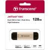 USB флеш накопичувач Transcend 128GB JetFlash 930 Gold-Black USB 3.2/Type-C (TS128GJF930C) зображення 8