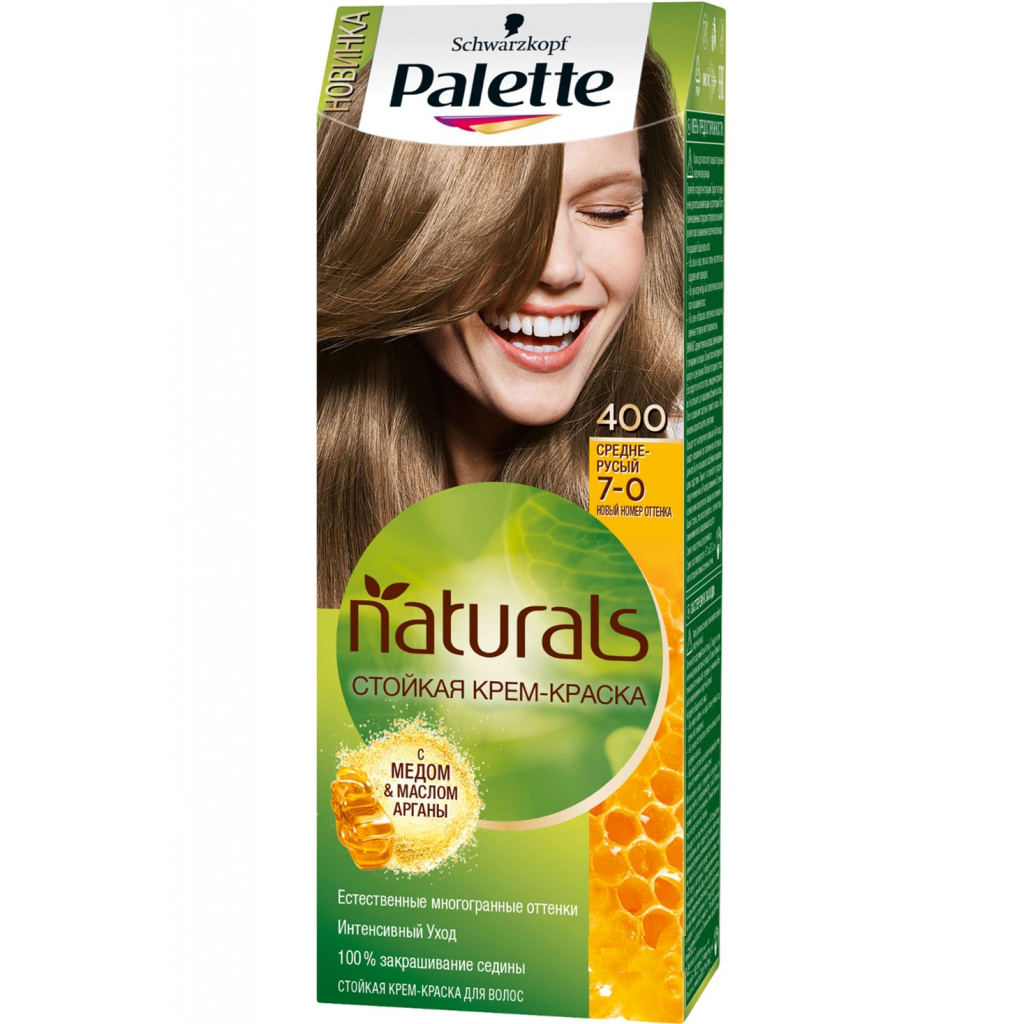 Краска для волос Palette Naturals 7-0 Средне-русый 110 мл (3838824124407)