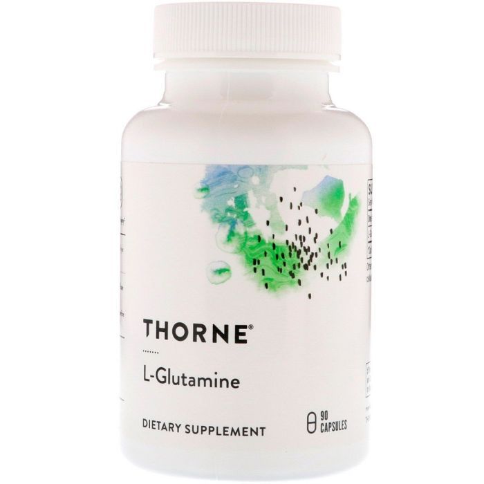 Аминокислота Thorne Research L-Глютамин, L-Glutamine, 90 Капсул (THR-51802)