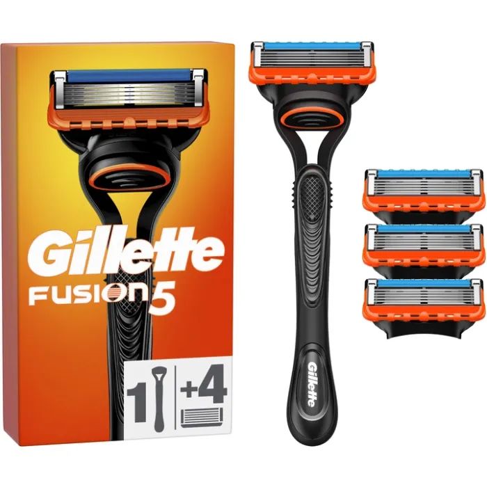 Бритва Gillette Fusion5 с 4 сменными картриджами (7702018556274/7702018610266)
