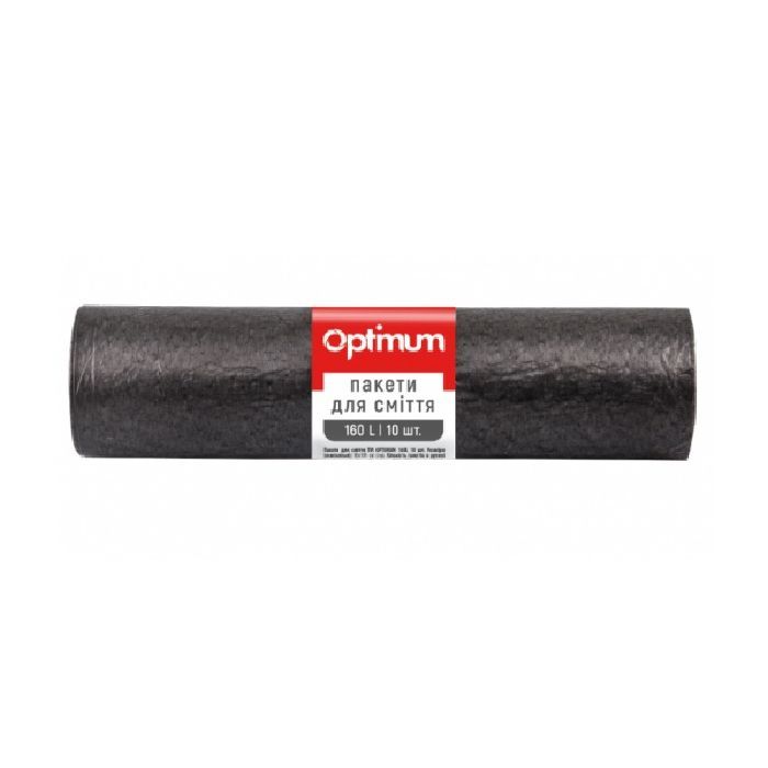 Пакеты для мусора PRO service Optimum LD Черные 160 л 10 шт. (4823071624120)