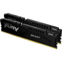 Модуль памяти для компьютера DDR5 32GB (2x16GB) 4800 MHz Beast Black Kingston Fury (ex.HyperX) (KF548C38BBK2-32) изображение 2