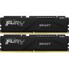 Модуль памяти для компьютера DDR5 32GB (2x16GB) 4800 MHz Beast Black Kingston Fury (ex.HyperX) (KF548C38BBK2-32)