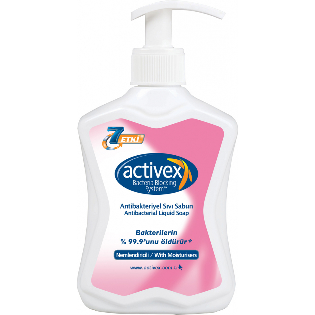 Жидкое мыло Activex Антибактериальное увлажняющее 300 мл (8690506482251/8690506512576)