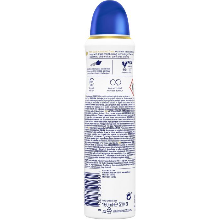 Антиперспирант Dove Оригинал 150 мл (8720181291692/8720181291715) изображение 2