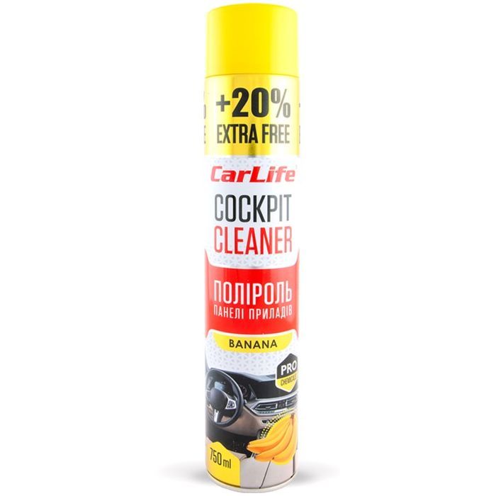 Автополироль CarLife Банан Cockpit Cleaner 750мл (CF753)