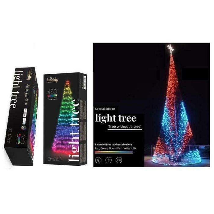 Гирлянда Twinkly Smart LED Light tree RGBW 450, Gen II, IP44, 3м (TWP500SPP-BEU) изображение 5