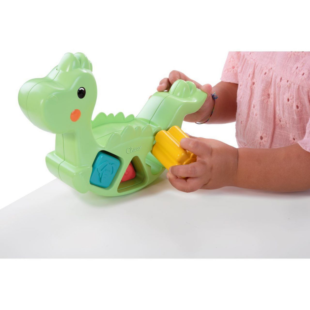 Розвиваюча іграшка Chicco сортер 2 в 1 Eco+ Динозавр, що балансує (10499.10) зображення 5