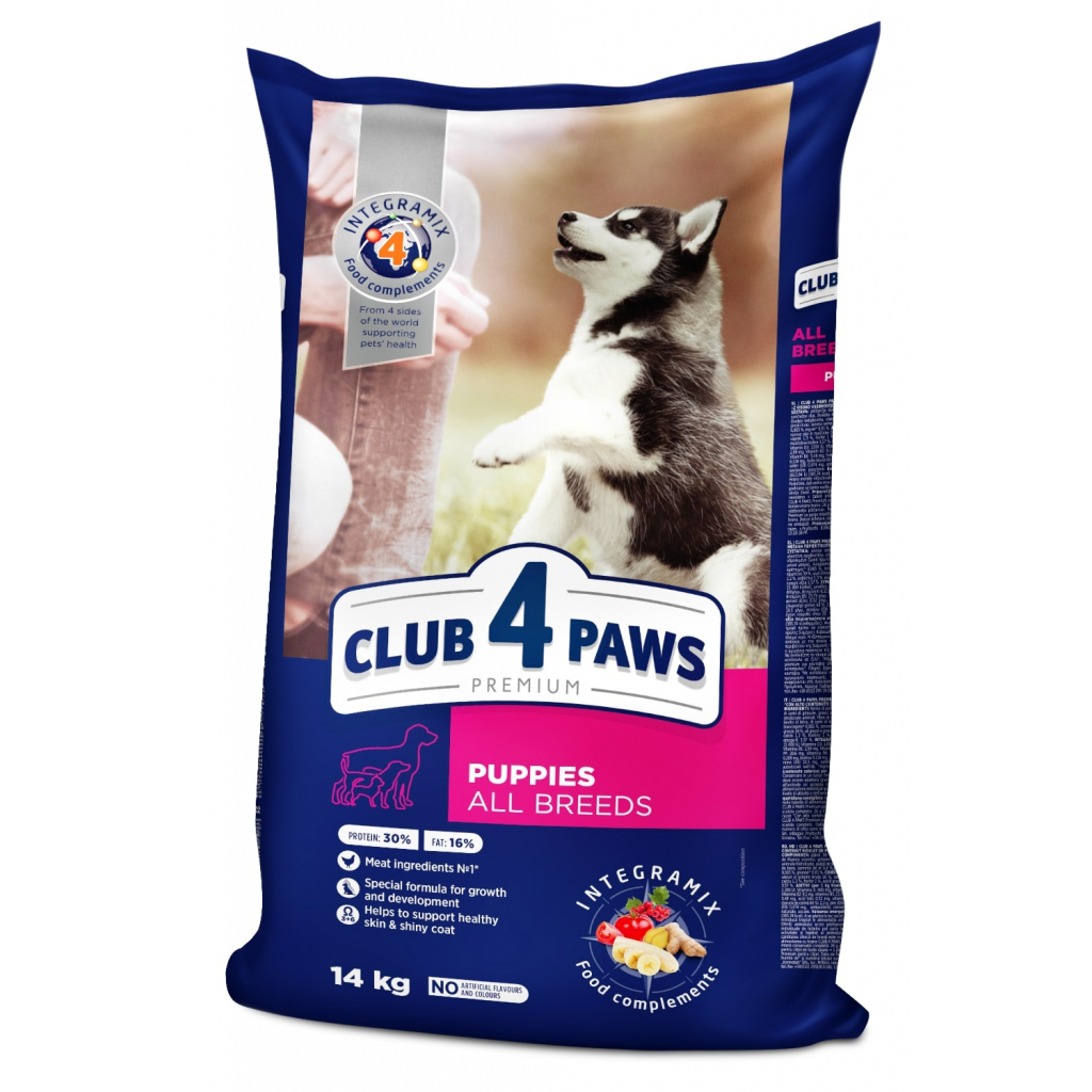 Сухий корм для собак Club 4 Paws Преміум. Для цуценят з високим вмістом курки 2 кг (4820083909450)