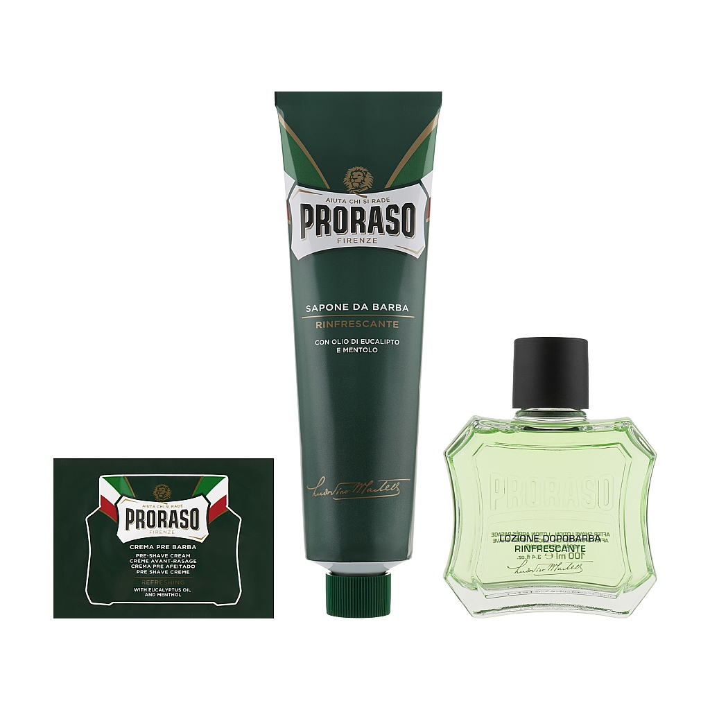 Набір косметики Proraso Green Classic Shaving Duo Крем 150 мл + Лосьйон 100 мл (8004395004751) зображення 3