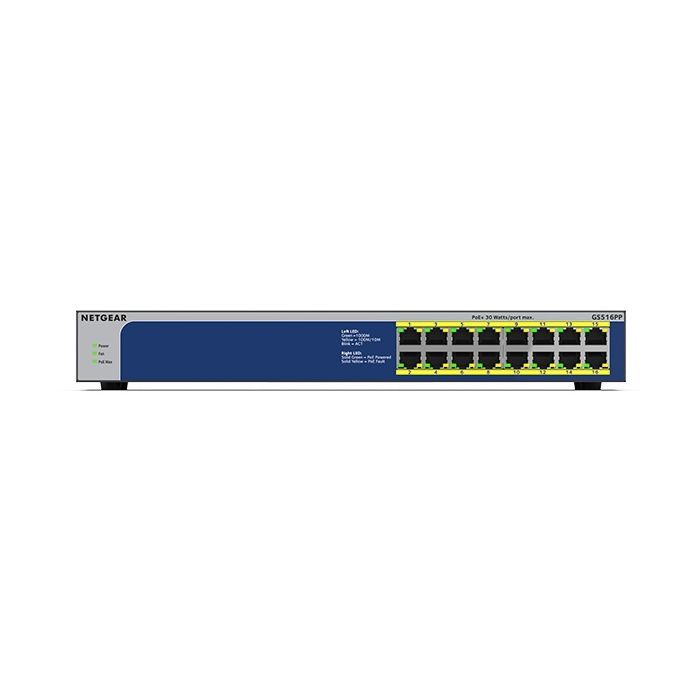 Комутатор мережевий Netgear GS516PP-100EUS