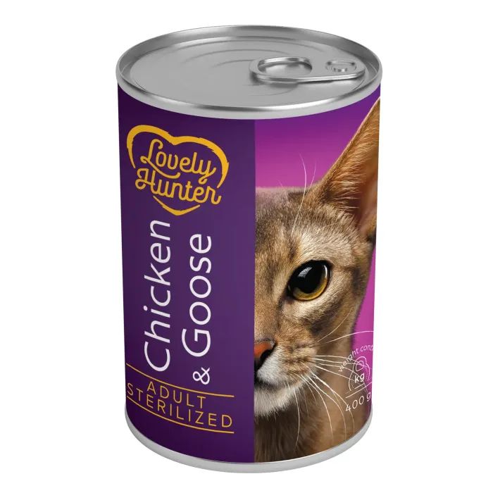 Консервы для кошек Lovely Hunter Adult Sterilised Chicken&Goose 400 г (LHU45348)