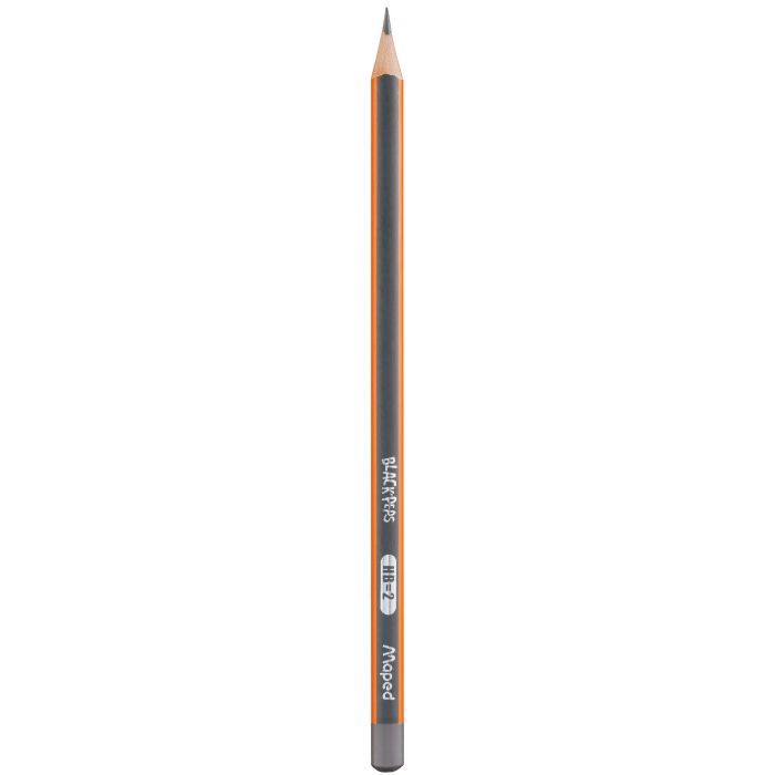 Карандаш графитный Maped BLACK PEPS, HB, без ластика (MP.850021)