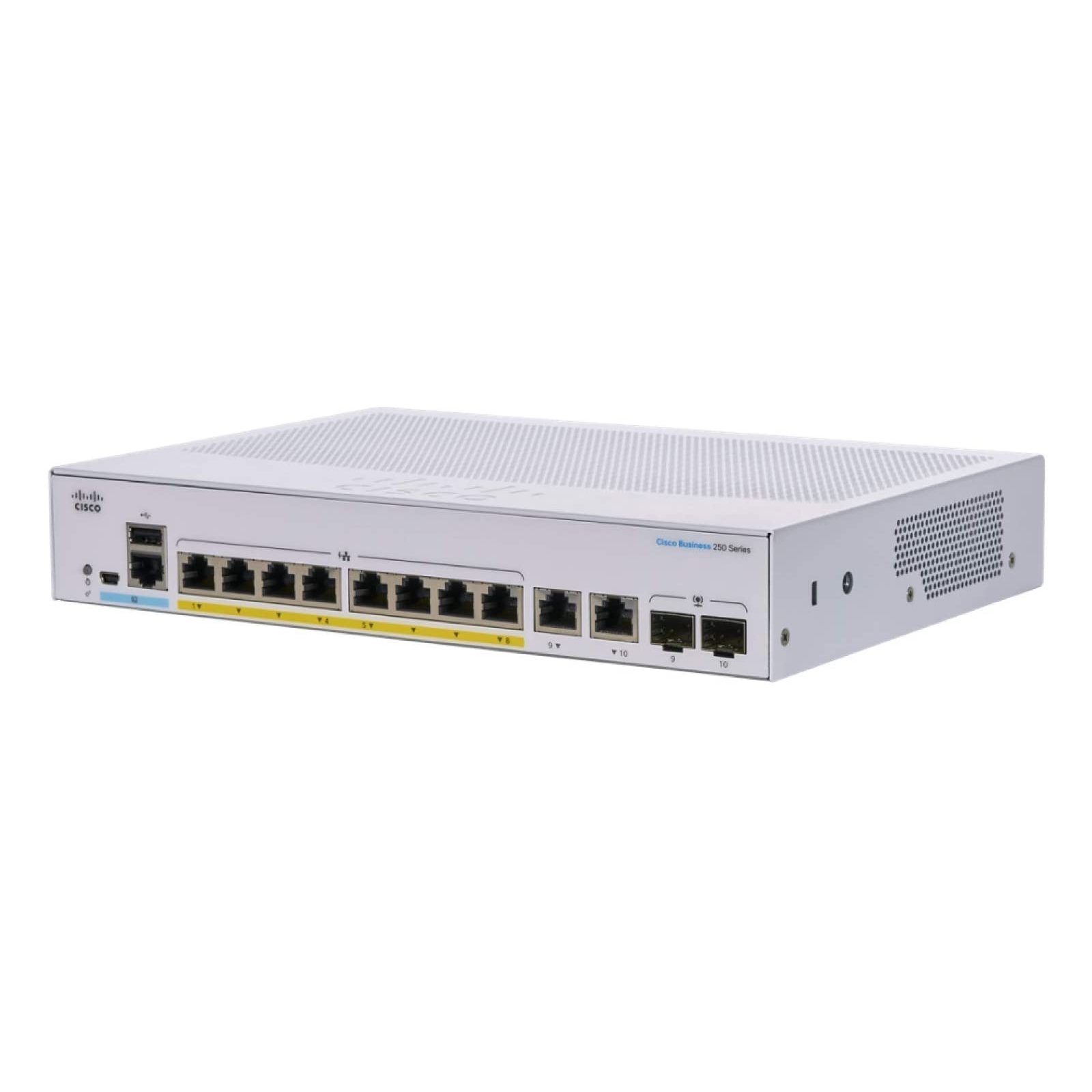 Комутатор мережевий Cisco CBS250-8P-E-2G-EU зображення 2