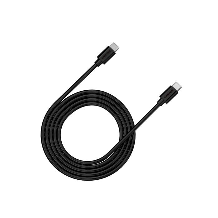 Дата кабель USB-C to USB-C 2.0m 100W 20V/ 5A white Canyon (CNS-USBC12W)