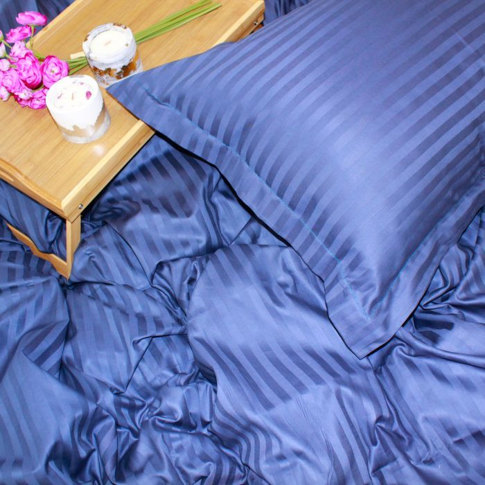Постільна білизна MirSon Satin 30-0020SmokyBlue 160х220 Сімейний (2200005255384) зображення 6