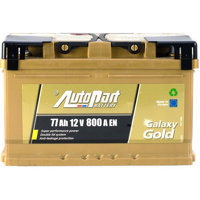 Аккумулятор автомобильный AutoPart 77 Ah/12V Galaxy Gold Ca-Ca (ARL077-GG0)
