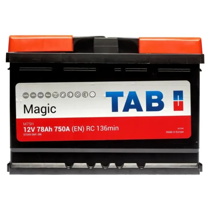Акумулятор автомобільний TAB 78 Ah/12V Magic Euro (189 080)